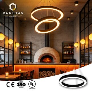2/3-Ring Curved LED Chandelier